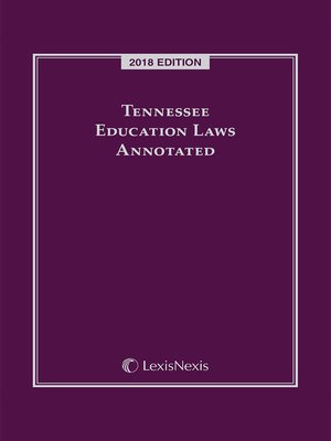cover image of Tennessee Education Laws Annotated